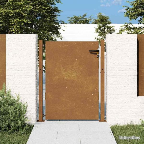 Portail de jardin 105x155 cm acier corten