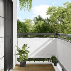Écran de balcon blanc 75x1000 cm 100% polyester oxford