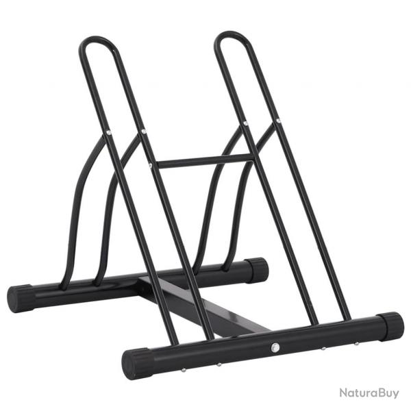 Support de vlo au sol autoportant pour 2 vlos acier