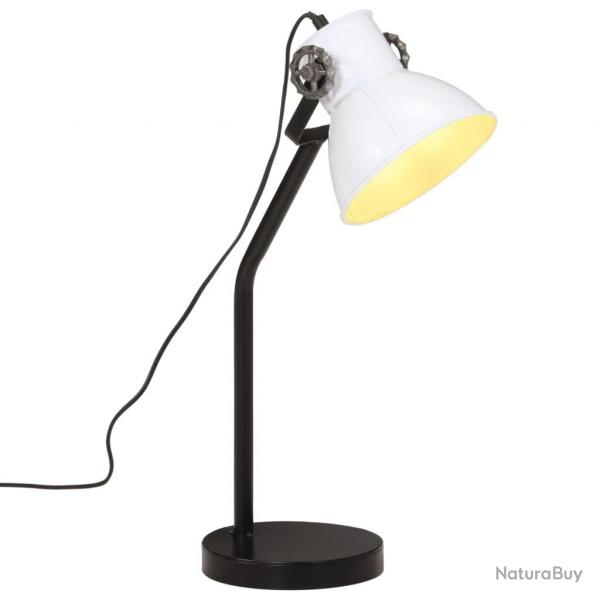 Lampe de bureau 25 W blanc 17x17x60 cm E27