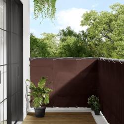 Écran de balcon marron 120x700 cm 100% polyester oxford