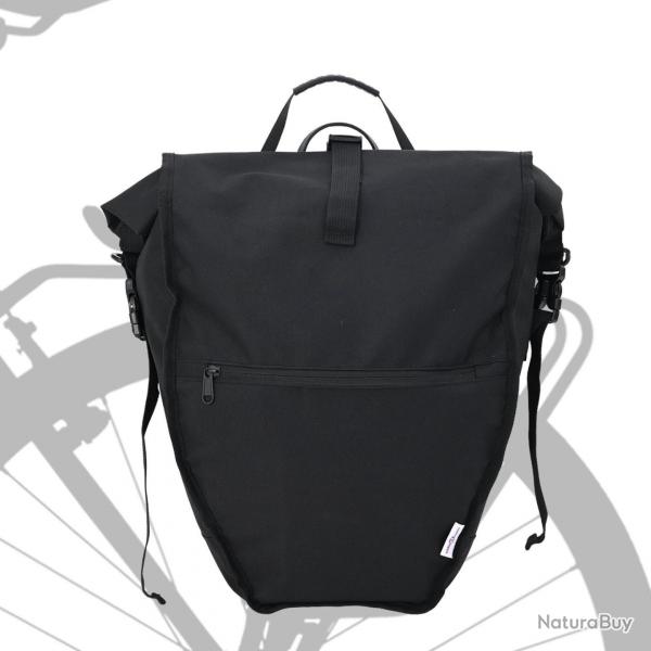 Sac de vlo pour porte-bagages 25 L Noir 32.5x17x57 cm