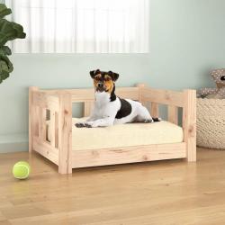 Lit pour chien 55,5x45,5x28 cm bois de pin solide