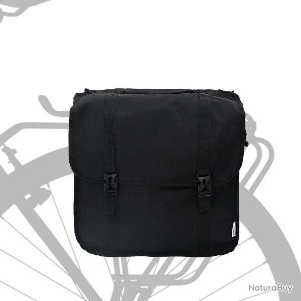 Sacoche de vlo double 48 L Noir