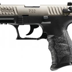 WALTHER P22Q STANDARD NICKELÉ 3,4" - CAL .22 LR