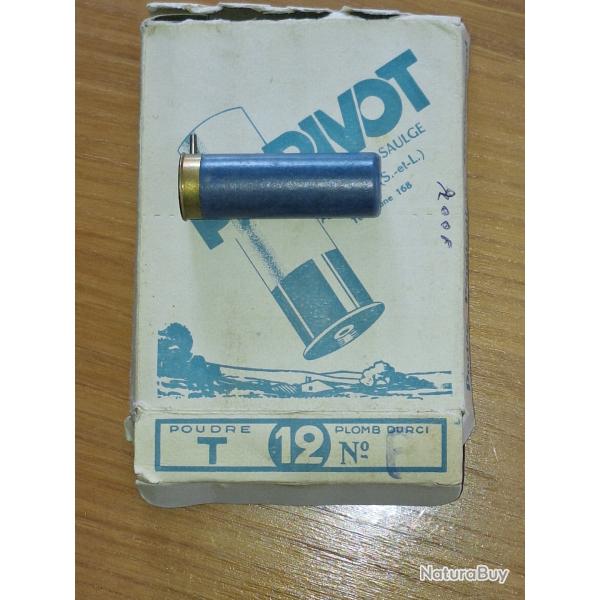boite de 10 cartouches CAL 12 A BROCHE neuves vendu par poudrenoirepro
