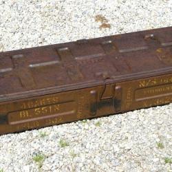 Caisse britannique métallique munitions 3,7 Inch Anti-Aircraft BRA25CAIS004  CAISSE VIDE
