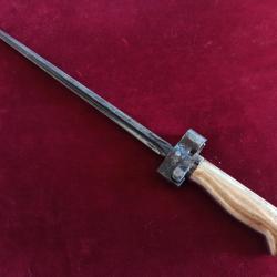 Poignard réalisé à partir d'une baïonnette lebel 1886 poignée laiton 2 - Couteau de combat ?