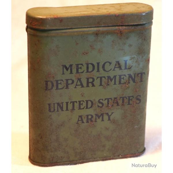 boite vide FIRST AID MEDICAL DEPARTMENT UNITED STATES ARMY BRA25MED001