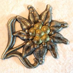 Insigne allemand - Edelweiss GERBIRTSJAGER - ref REV25EDE001
