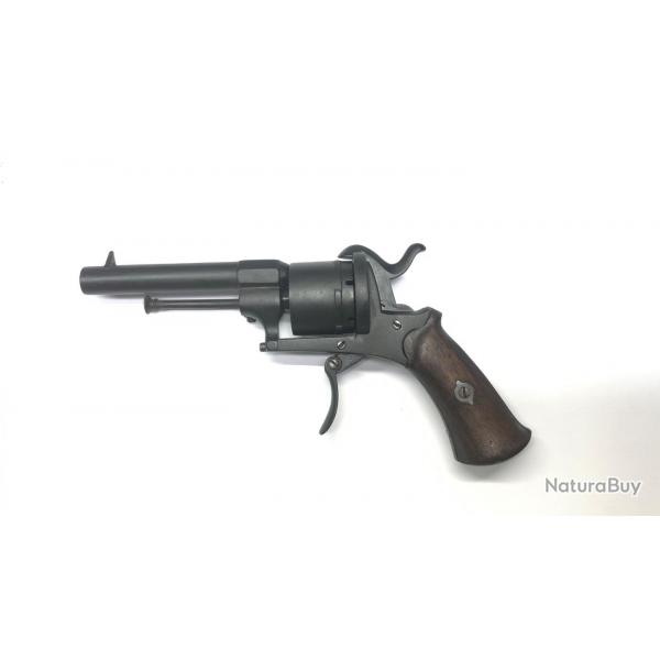 Revolver Lefaucheux ligeois cal. 7mm  broche - Restaur - Apte au tir