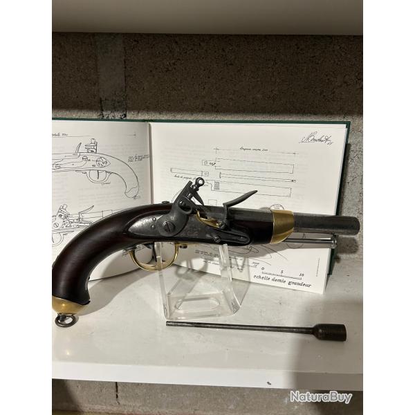 Pistolet rglementaire de cavalerie modle 1816  silex