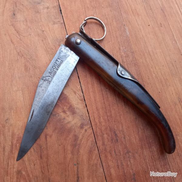 Ancien Couteau  palme AGOUTI MADE IN FRANCE