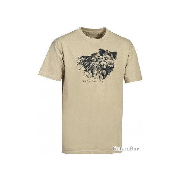 Tee-Shirt Sanglier beige VERNEY CARRON-XXL