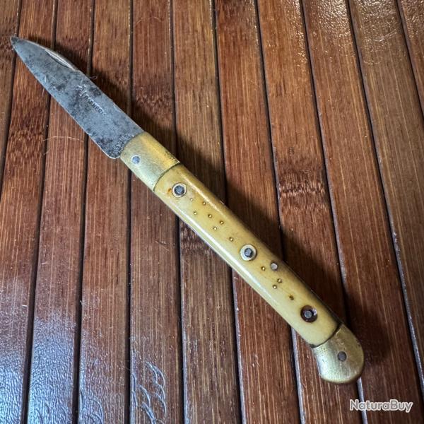 COUTEAU PLIANT  VINTAGE BARNERAIS DEPUIS 1892 TYPE ST MARTIN OS VIELLI