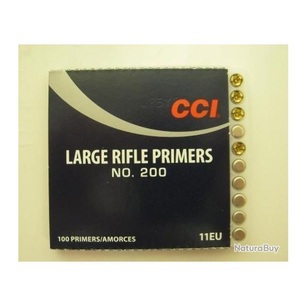 Amorce CCI 200 large rifle en stock immdiat