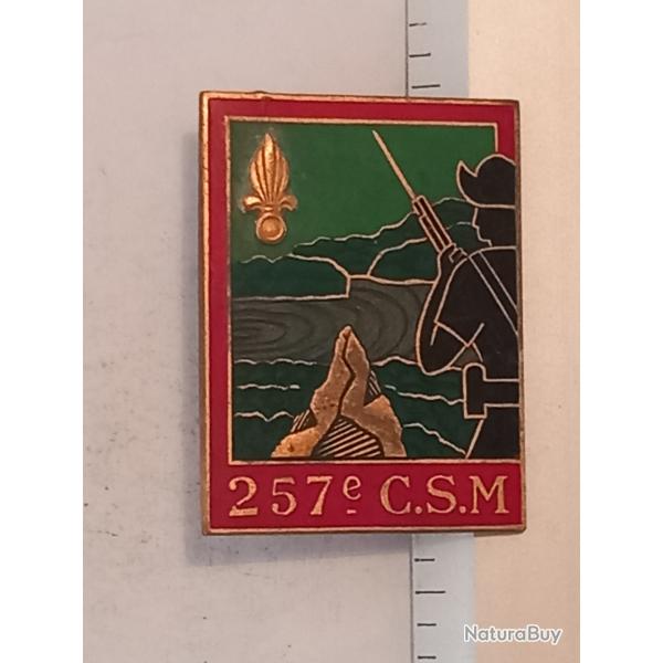 Insigne de la 257me compagnie de suppltifs militaires (257me CSM) du 2me REI