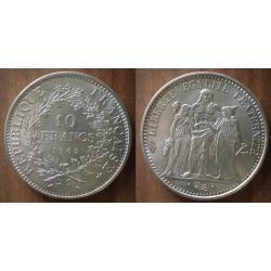 France 10 Francs 1965 Hercule Piece Argent Hercules Franc Frcs Frc frs