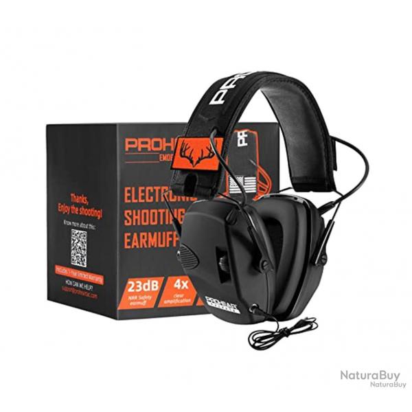 CASQUE DE TIR LECTRONIQUE ZOHAN PROHEAR NRR 23DB - LIVRAISON GRATUITE