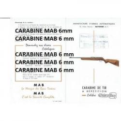 notice carabine MAB calibre 6mm (envoi par mail) - VENDU PAR JEPERCUTE (m2455)