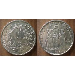 France 10 Francs 1972 Hercule Piece Argent Hercules Franc Frcs Frc frs