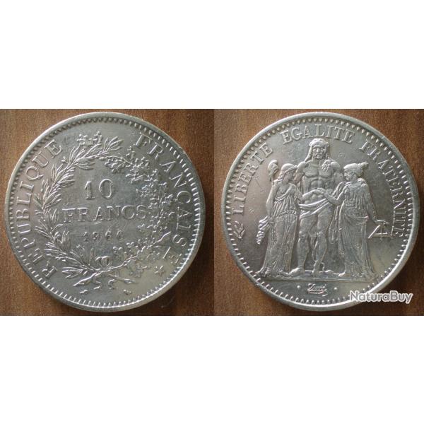 France 10 Francs 1966 Hercule Piece Argent Hercules Franc Frcs Frc frs