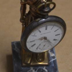 Bronze porte montre la liberté