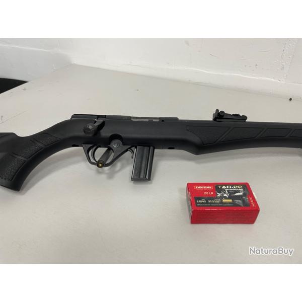 NEUF !!! CARABINE ROSSI 8122 SYNTHTIQUE 22LR + SILENCIEUX +cartouche  norma tac 22 subsonic !!!!