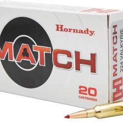 BOITE DE 20 CARTOUCHES HORNADY 224 VALKYRIE 88GR ELD-MATCH