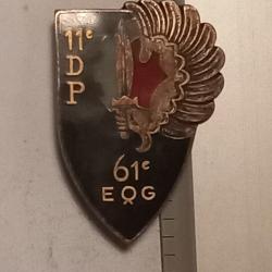 Insigne du 61ème escadron de quartier général (61ème EQG) de la 11ème DP