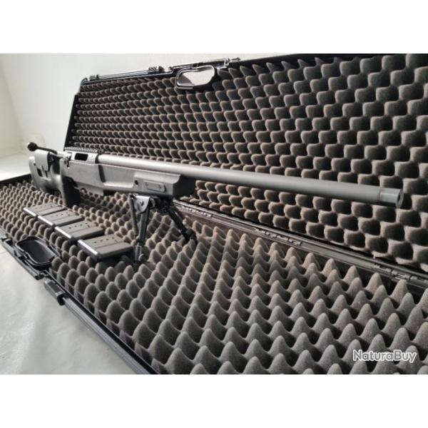 La carabine de tir de prcision SIG SAUER SSG 3000 Patrol Calibre 308Win, +  quatre chargeurs.