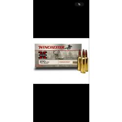 Munitions WINCHESTER calibre 270 WSM Power Point 150gr - 9.7g x20