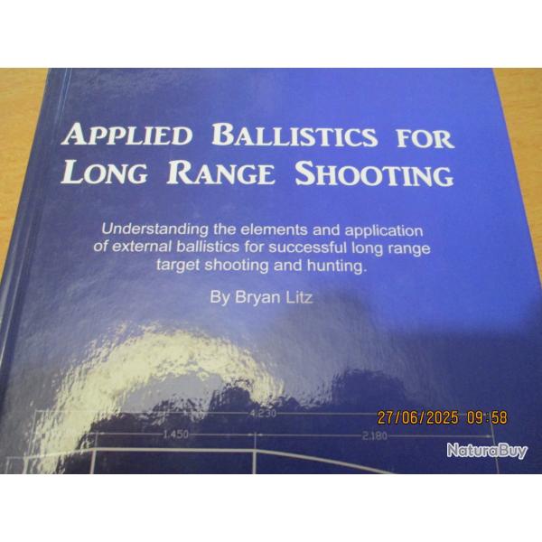 Livre de Bryan Litz - Applied ballistics for long range shooting avec son CD