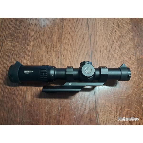 Lunette LPVO Vortex Strike eagle 1-6x24 avec montage monobloc vortex