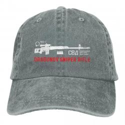 Casquette fusil sniper Dragunov - Gris clair / One Size