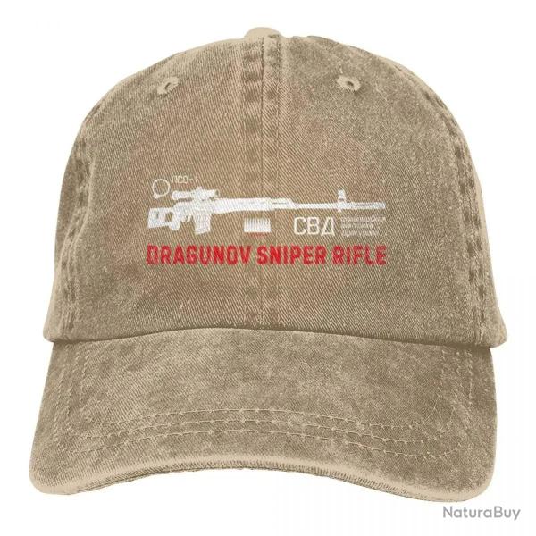Casquette fusil sniper Dragunov - Kaki / One Size