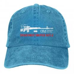 Casquette fusil sniper Dragunov - Bleu / One Size