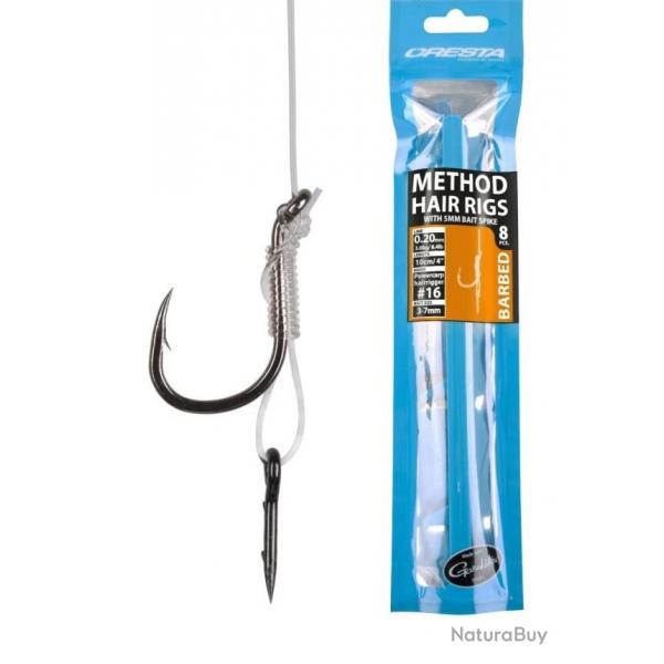 HAMECONS MONTES METHOD HAIR RIGS AVEC BAYANOET 10CM PAR 8 Taille 14 0.22mm