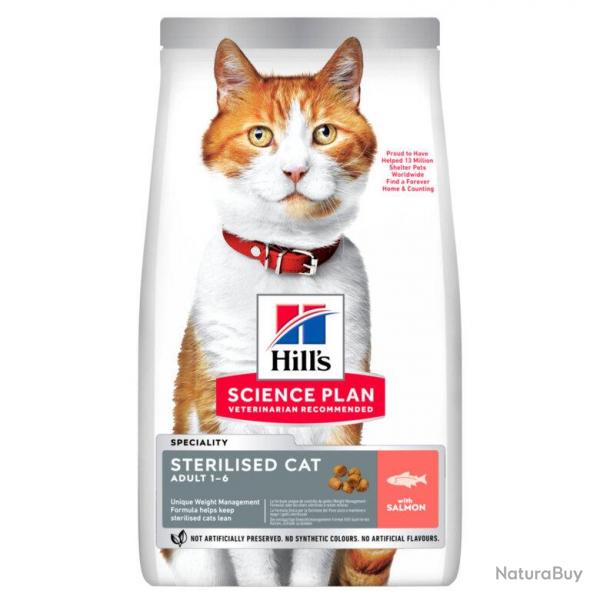 HILLS FELINE STERILISED ADULT SAUMON 3KGS