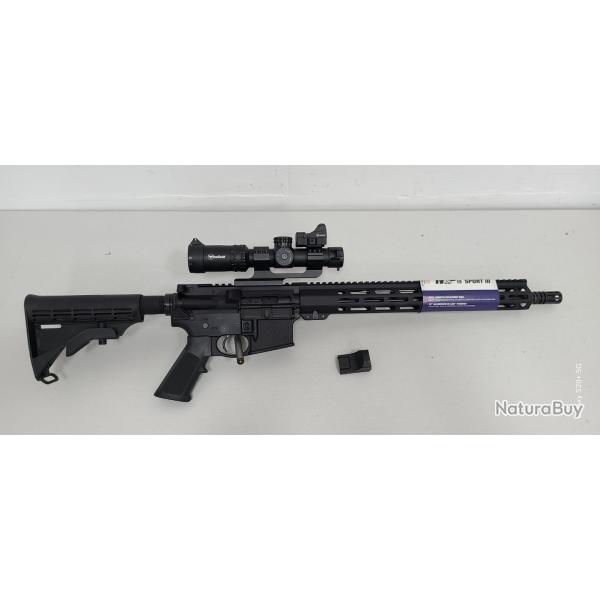 NEUF !!! SMITH ET WESSON MP15 SPORT 3  CALIBRE 223REM EN PACK AVEC LUNETTE ET POINT ROUGE