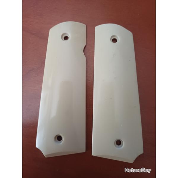 Plaquette colt 1911 moul, couleur Ivoire