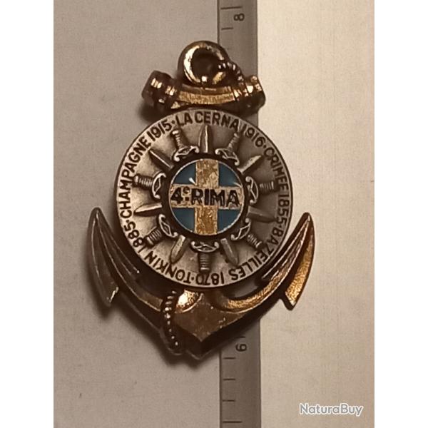 Insigne du 4me rgiment d'infanterie de Marine (4me RIMa) - Delsart