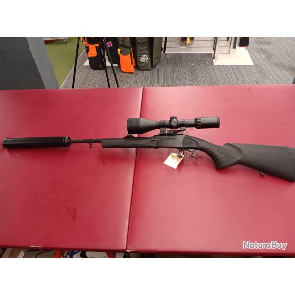 Carabine baikal ij18 cal 222 win + lunette 3-12x56 ir + silencieux