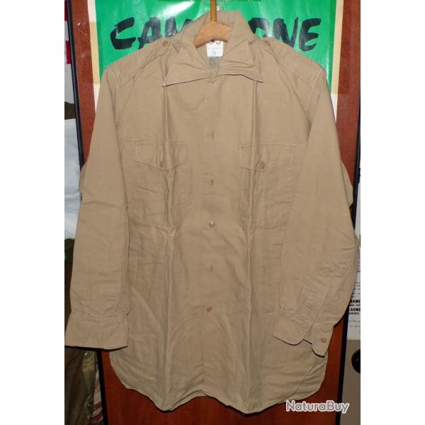 CHEMISE MILITAIRE DE L'ARMEE FRANCAISE DE 1950/60 ,Taille 3 C SOIT L OU 41-42 EN CIVIL ,  AVEC MANCH
