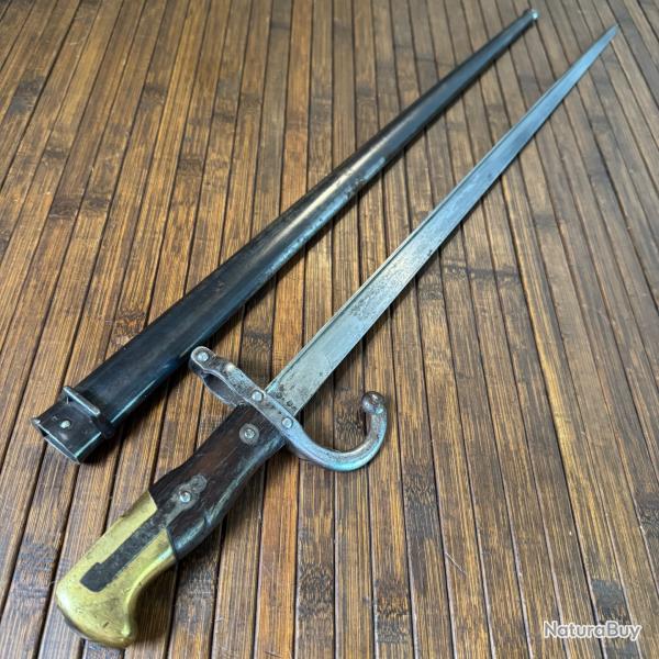 BELLE BAONNETTE GRAS 1874 GRAVE DE LA MANUFACTURE D'ARMES DE ST ETIENNE FVRIER 1877