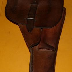 ETUI EN CUIR DE L'ARMEE FRANCAISE POUR P.A MAC 50,PERIODE GUERRE INDOCHINE ET ALGERIE ,   FABRICATIO