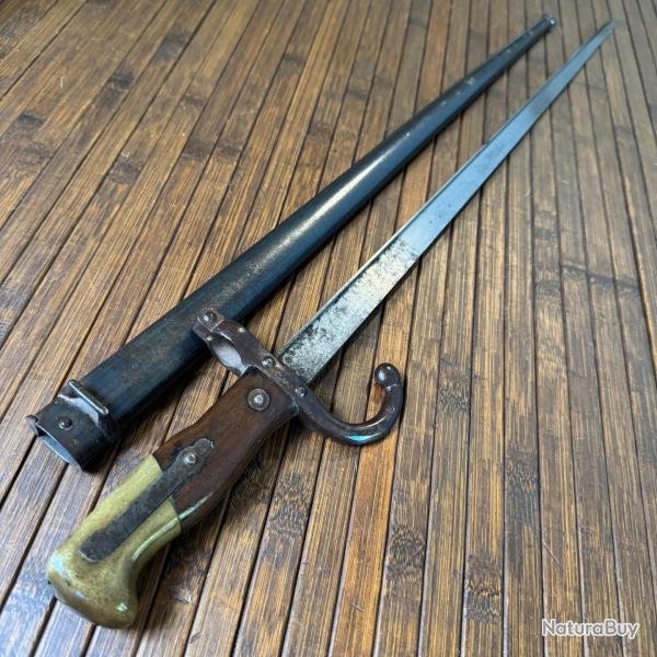 BELLE BAONNETTE GRAS 1874 GRAVE DE LA MANUFACTURE D'ARMES DE ST ETIENNE FVRIER 1878
