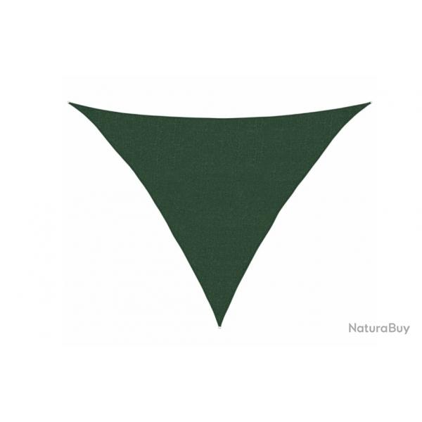 Voile d'ombrage triangulaire vert fonc 2,5x2,5x3,5 m en PEHD - Protection solaire extrieure