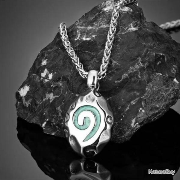 Pendentif Spirale en Acier Inoxydable: Symbole de l'ternit enchre