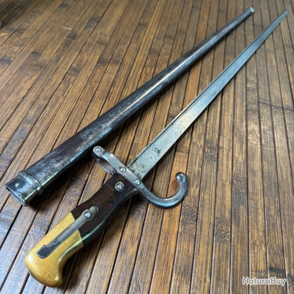 BELLE BAONNETTE GRAS 1874 GRAVE DE LA MANUFACTURE D'ARMES DE ST ETIENNE AVRIL 1877